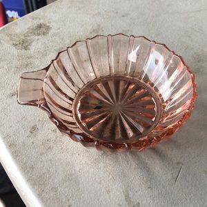 Pink depression dish
